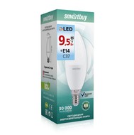  (LED)  Smartbuy-C37-9.5W/4000/E14