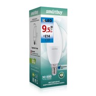  (LED)  Smartbuy-C37-9.5W/6000/E14