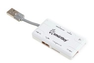 + Smartbuy 750, USB 2.0 3  SD/microSD/MS/M2 Combo,  (STRH-750-W)