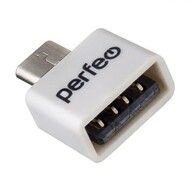  PERFEO OTG USB in - microUSB out,   (PF-VI-010 White) PF_B4997