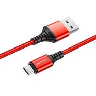  USB-MicroUSB Borofon BX54 Ultra bright 2.4A   1  Red