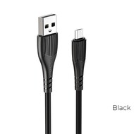  USB-MicroUSB Borofon BX37 Wieldy 2,4 TPE 1 Black 