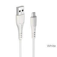  USB-MicroUSB Borofon BX37 Wieldy 2,4 TPE 1 White 