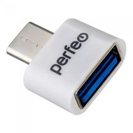  PERFEO OTG USB in - Type-C out,  (PF-VI-008 White) PF_C3005