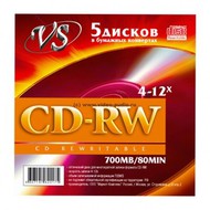  VS CD-RW  700Mb 4-12x ( )/5 /250/