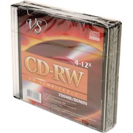  VS CD-RW  700Mb 4-12x Slim/5 /200/