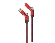  Breaking Nylon 51 Universal, USB/Type-C - Lightning/Type-C/MicroUSB,3A,60W,1m,() 21442