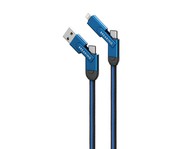  Breaking Nylon 51 Universal, USB/Type-C - Lightning/Type-C/MicroUSB,3A,60W,1m,() 21444