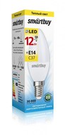  (LED)  Smartbuy-C37-12W/3000/E14 (SBL-C37-12-30K-E14)